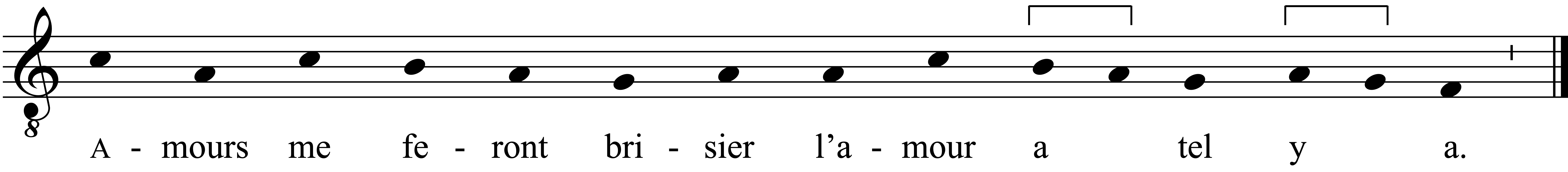 Refrain musical notation